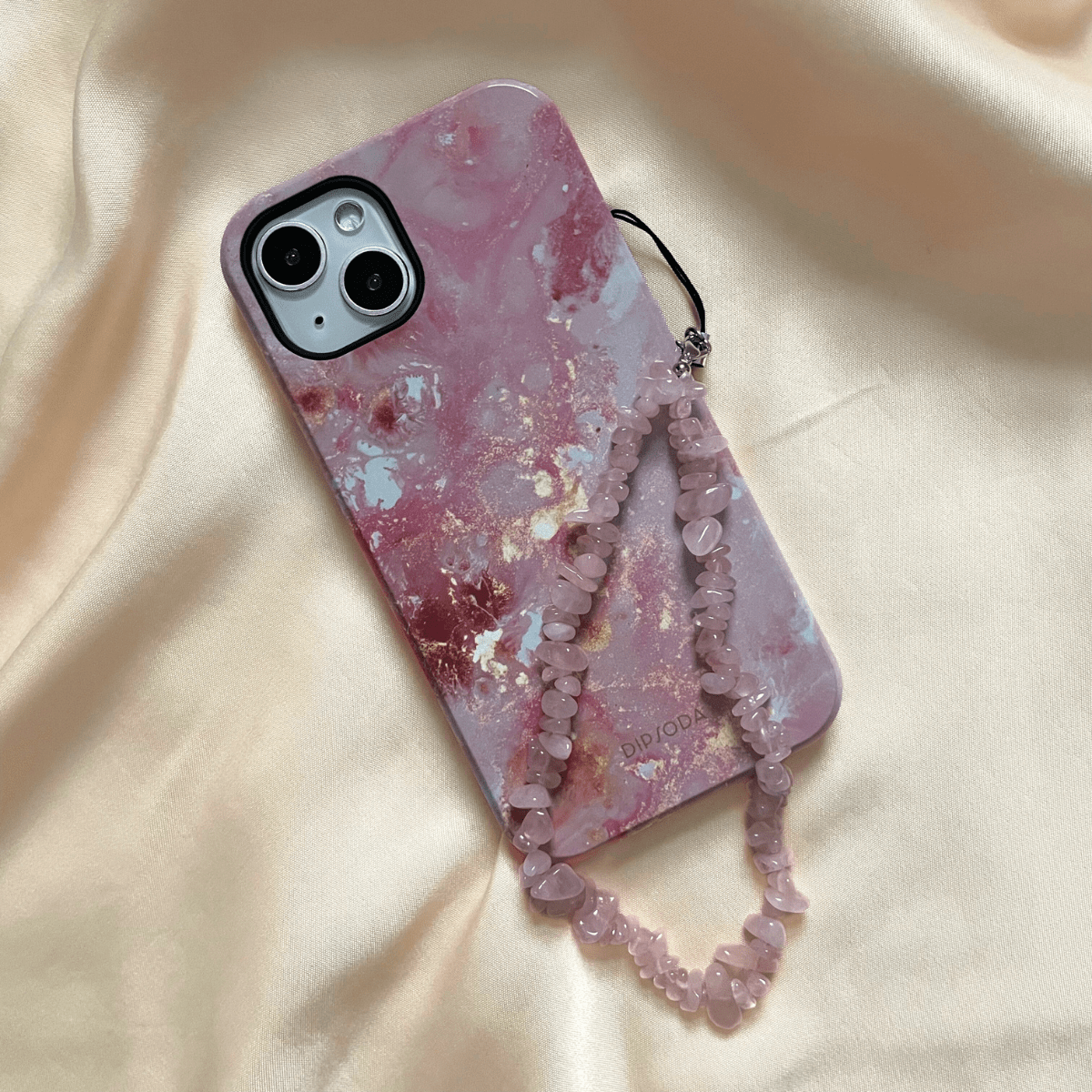 Pink Crystal Phone Charm