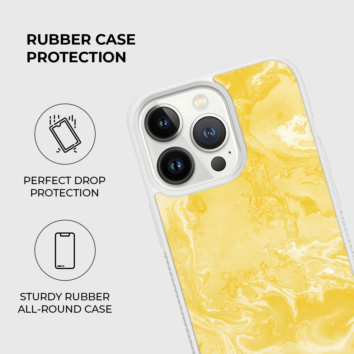 Banana Smoothie Rubber Phone Case