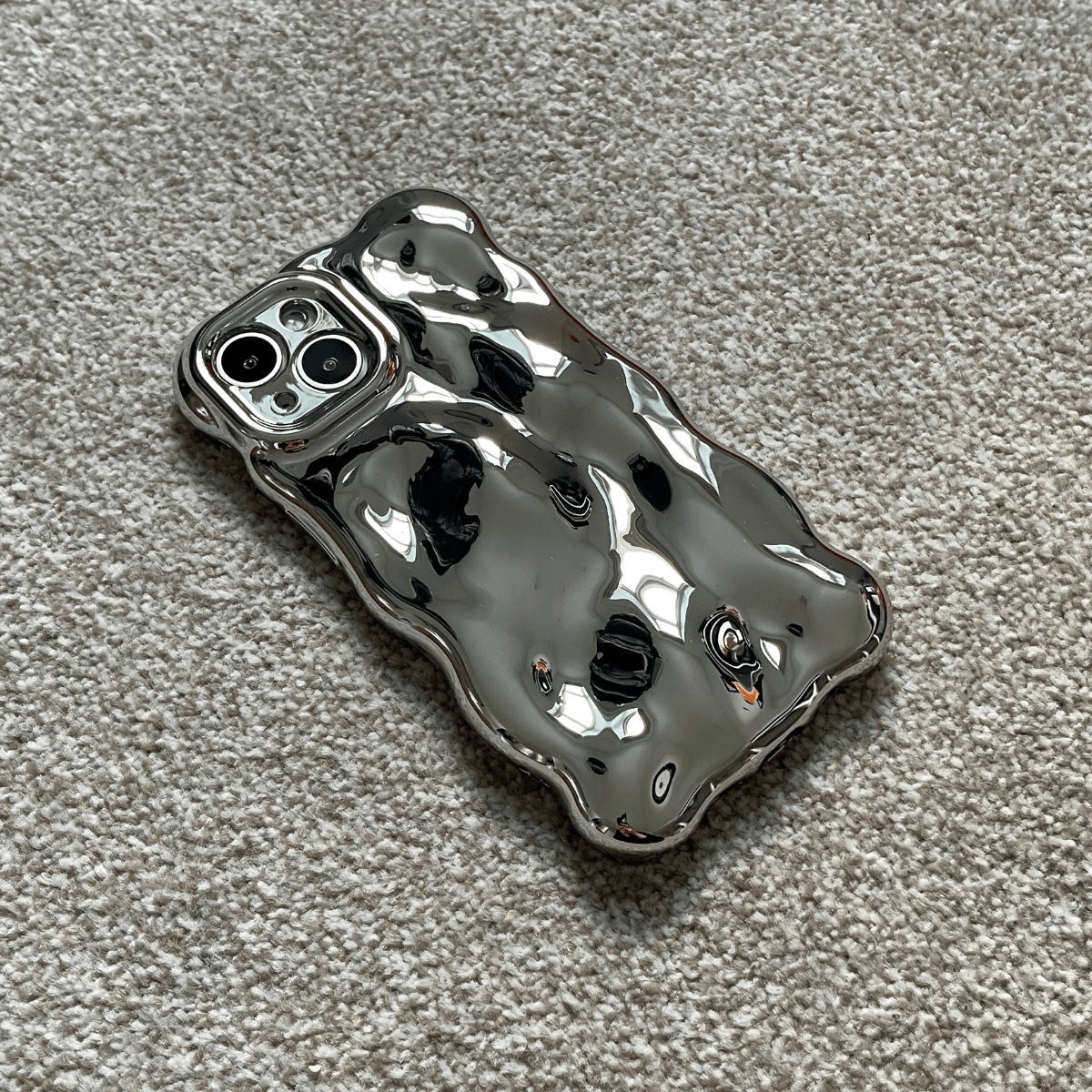 Wavy Chrome 3D Phone Case