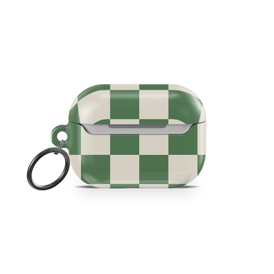 Green Checkers AirPods Case