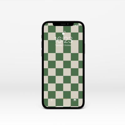 Green Checkers Wallpaper Background