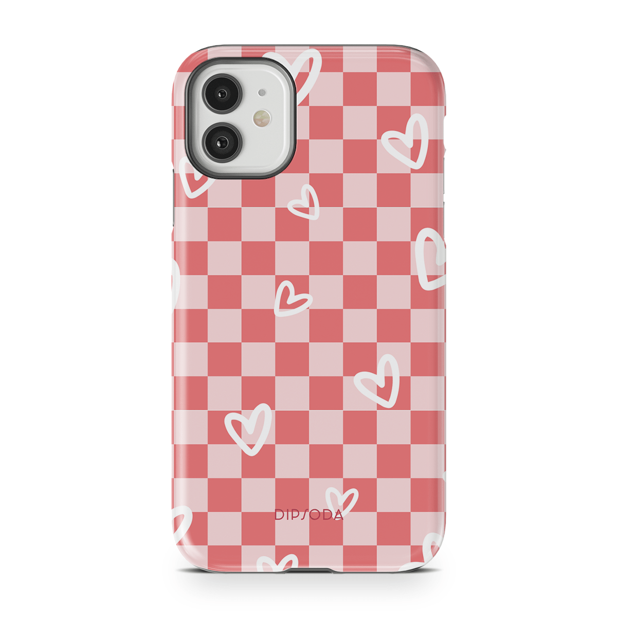 Hearts Checkerboard Phone Case