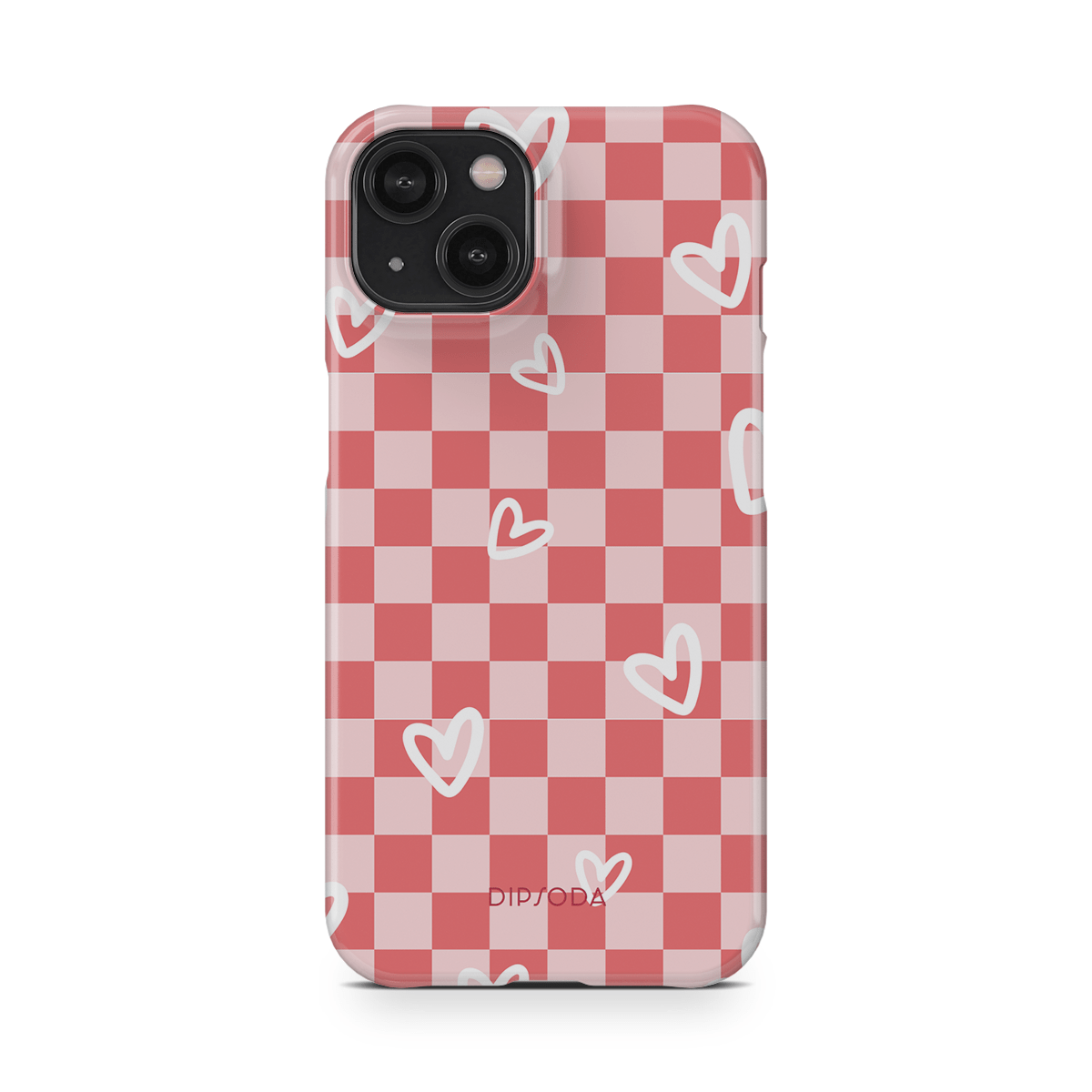 Hearts Checkerboard Phone Case
