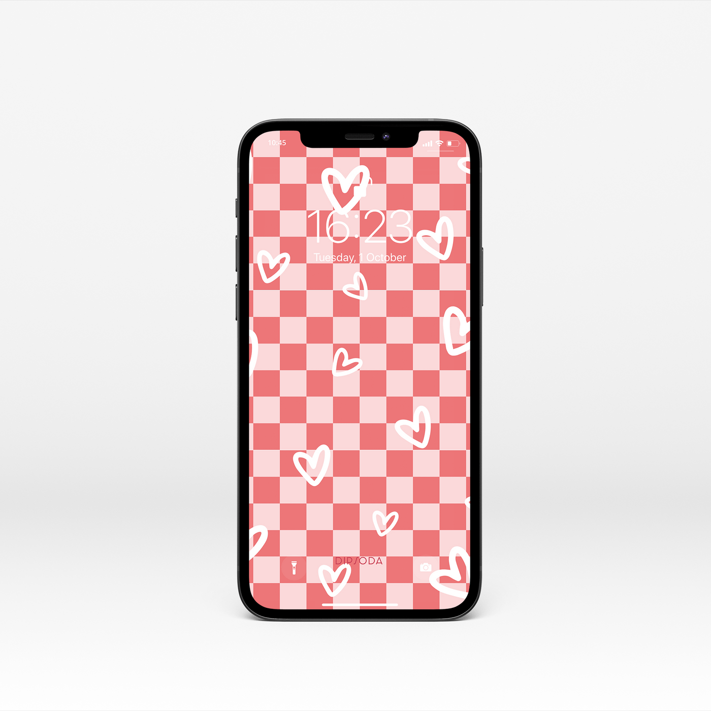 Hearts Checkerboard Wallpaper Background