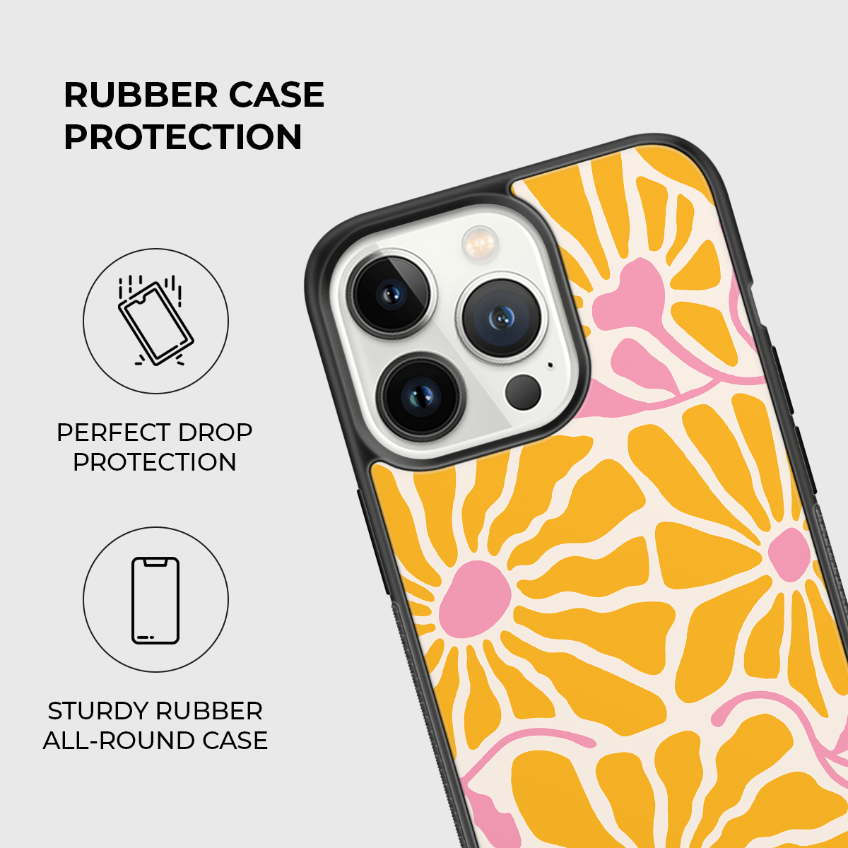 Piña Colada Rubber Phone Case