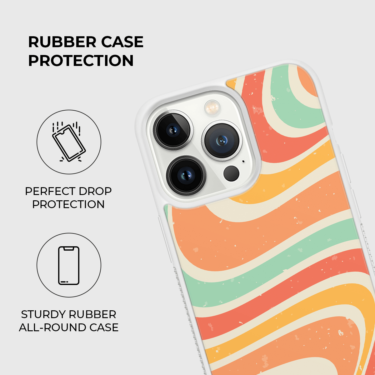 Groovy Baby Rubber Phone Case