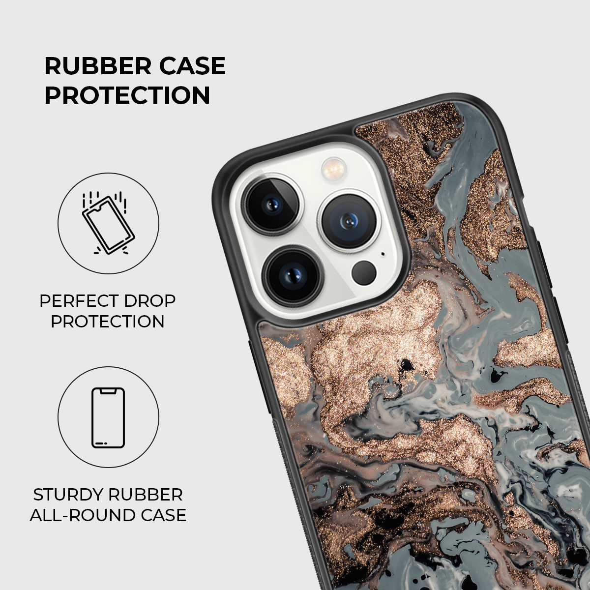 Magic Bronze Rubber Phone Case