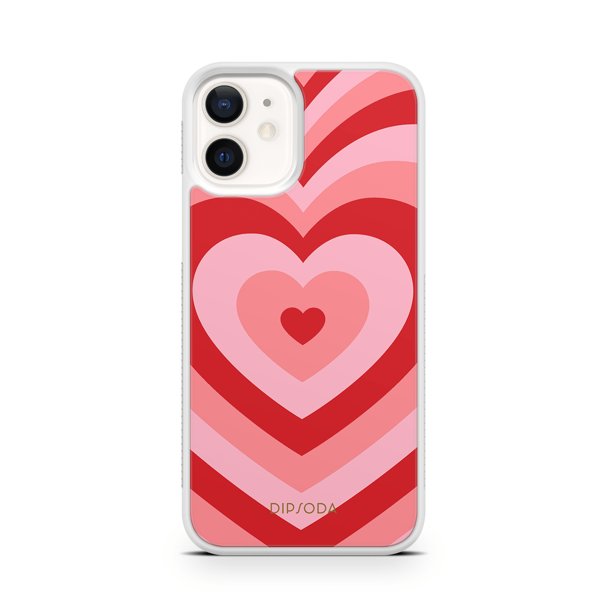 Pink Heart Rubber Phone Case
