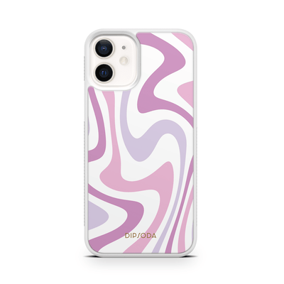 Purple Swirls Rubber Phone Case
