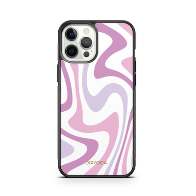 Purple Swirls Rubber Phone Case