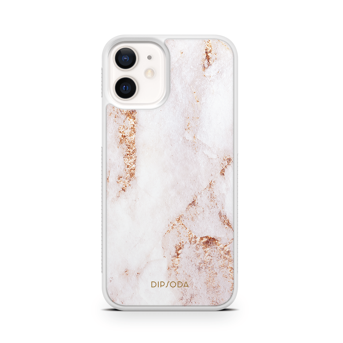 Rose Gold Marble Rubber Phone Case